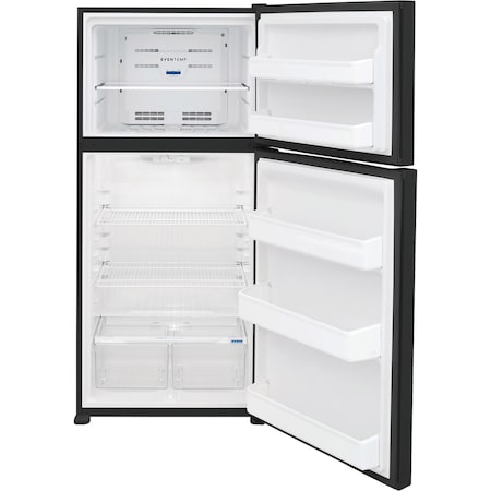 Frigidaire 18.3 cu. ft. ESTAR Top Mount Refrigerator with Glass Shelves and Reversible Swing Door FFHT1814WB